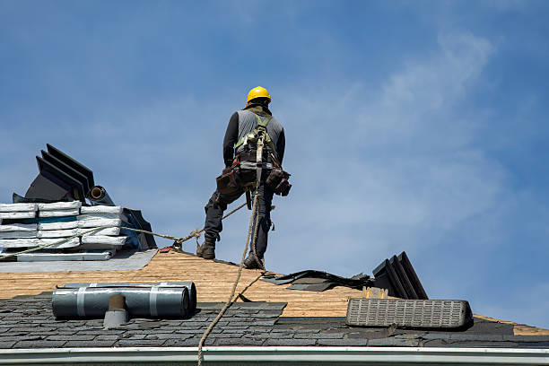 Professional Gutter Installation technician working in Elsinore, UT